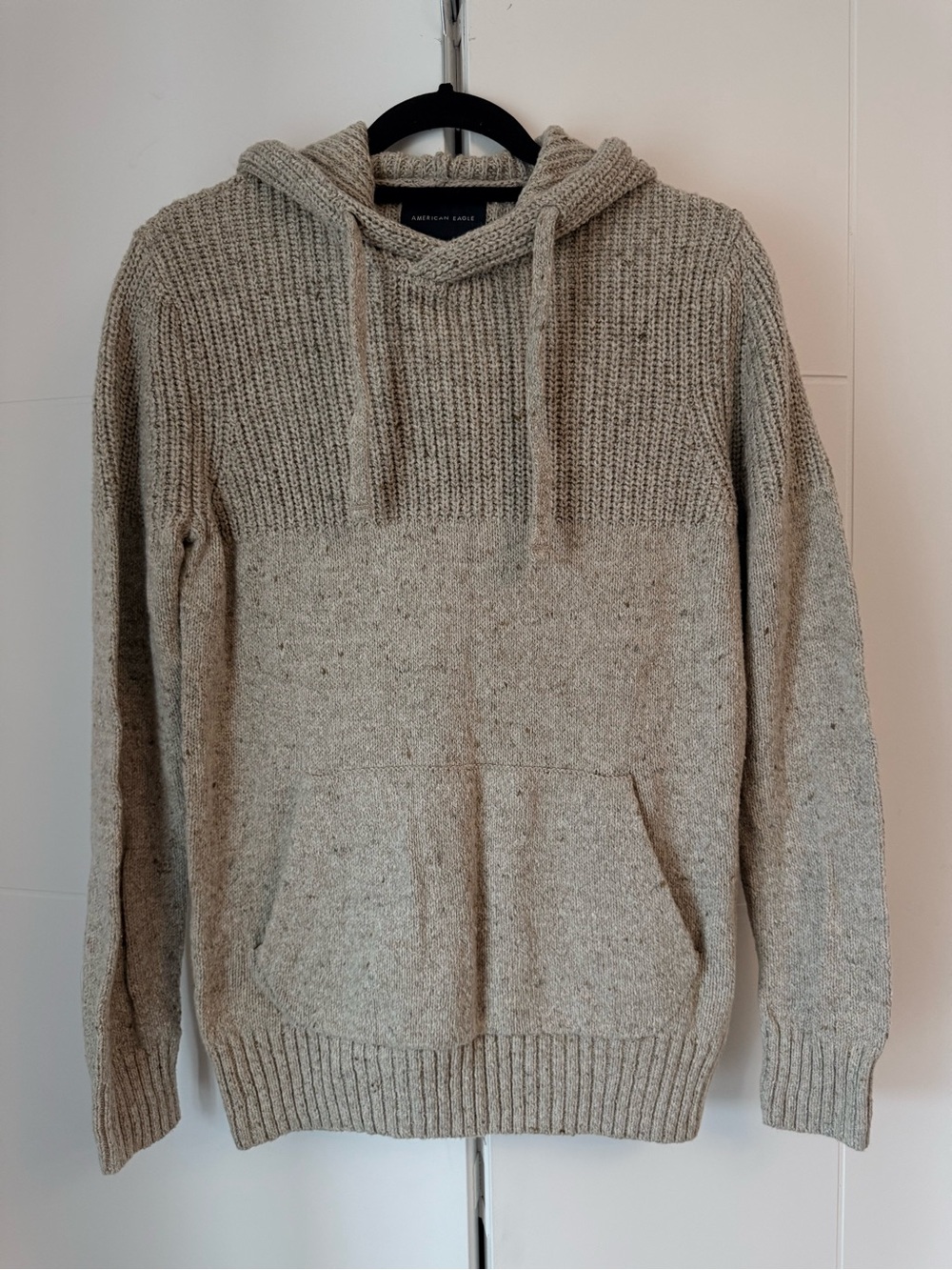 Men’s American Eagle Oatmeal Knit Hoodie